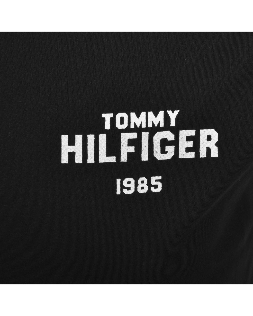 Tommy Hilfiger Black 1985 Graphic T Shirt for men