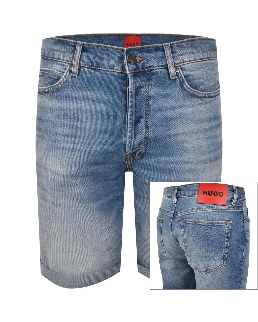 HUGO Blue 634 Denim Shorts for men