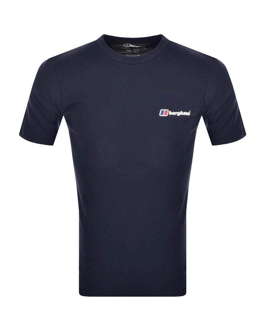 Berghaus moderne logo homme à manches courtes Outdoor T-Shirt Tee Bleu Marine 
