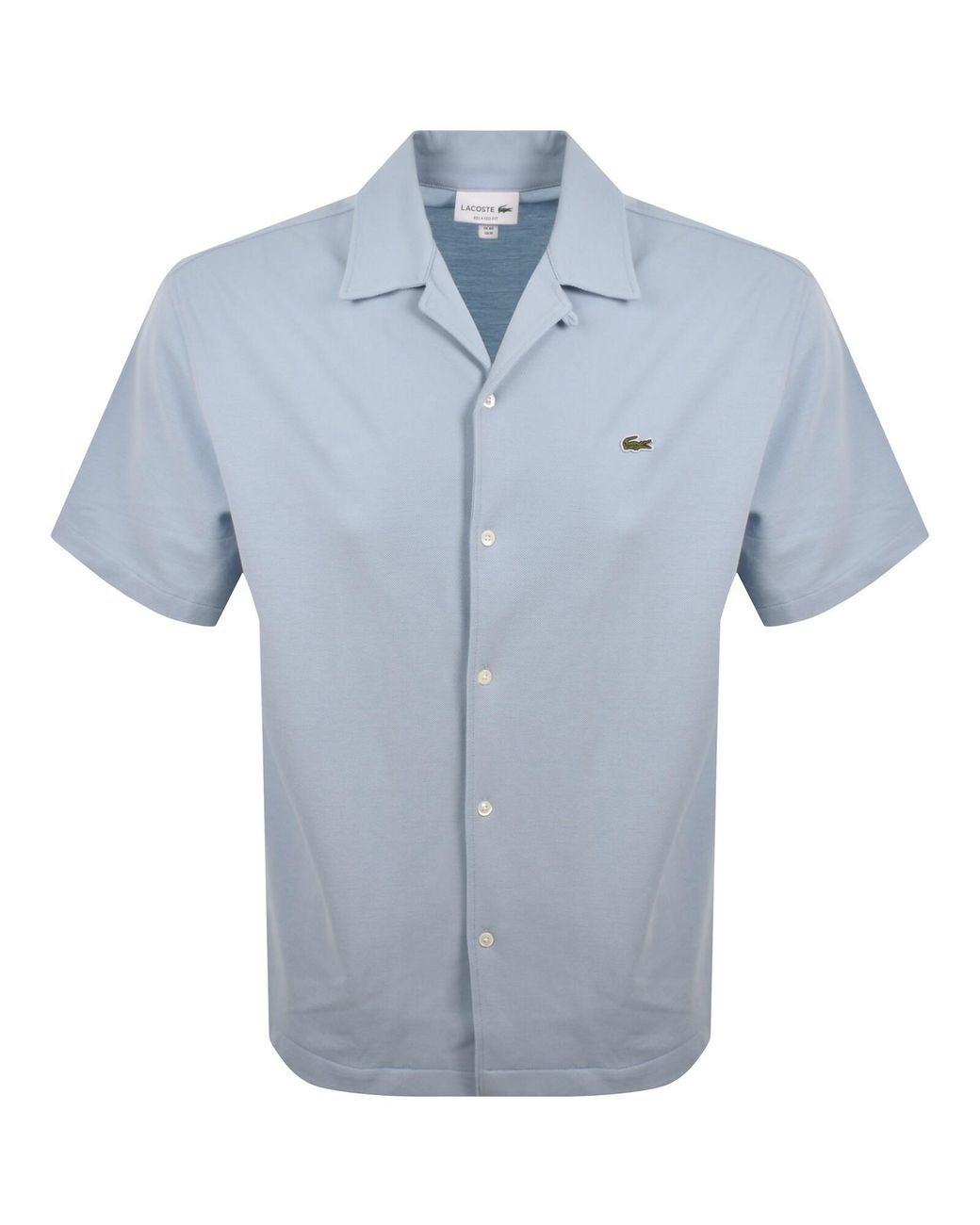 Lacoste Blue Relaxed Fit Pique Shirt for men