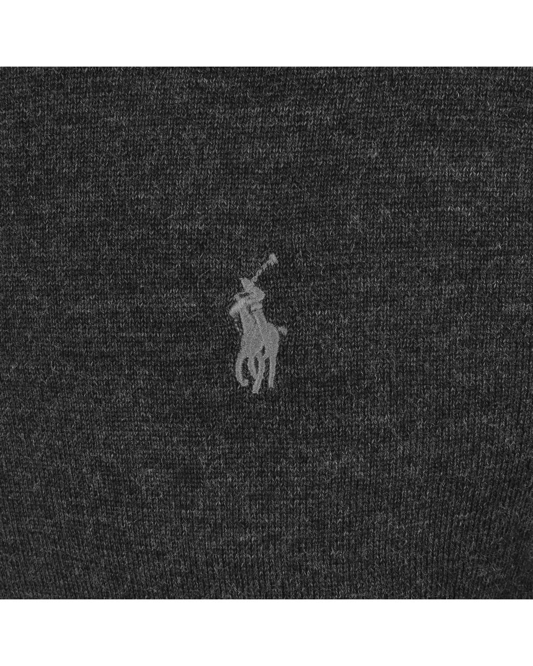 Ralph Lauren Black Crew Neck Knitted Jumper for men
