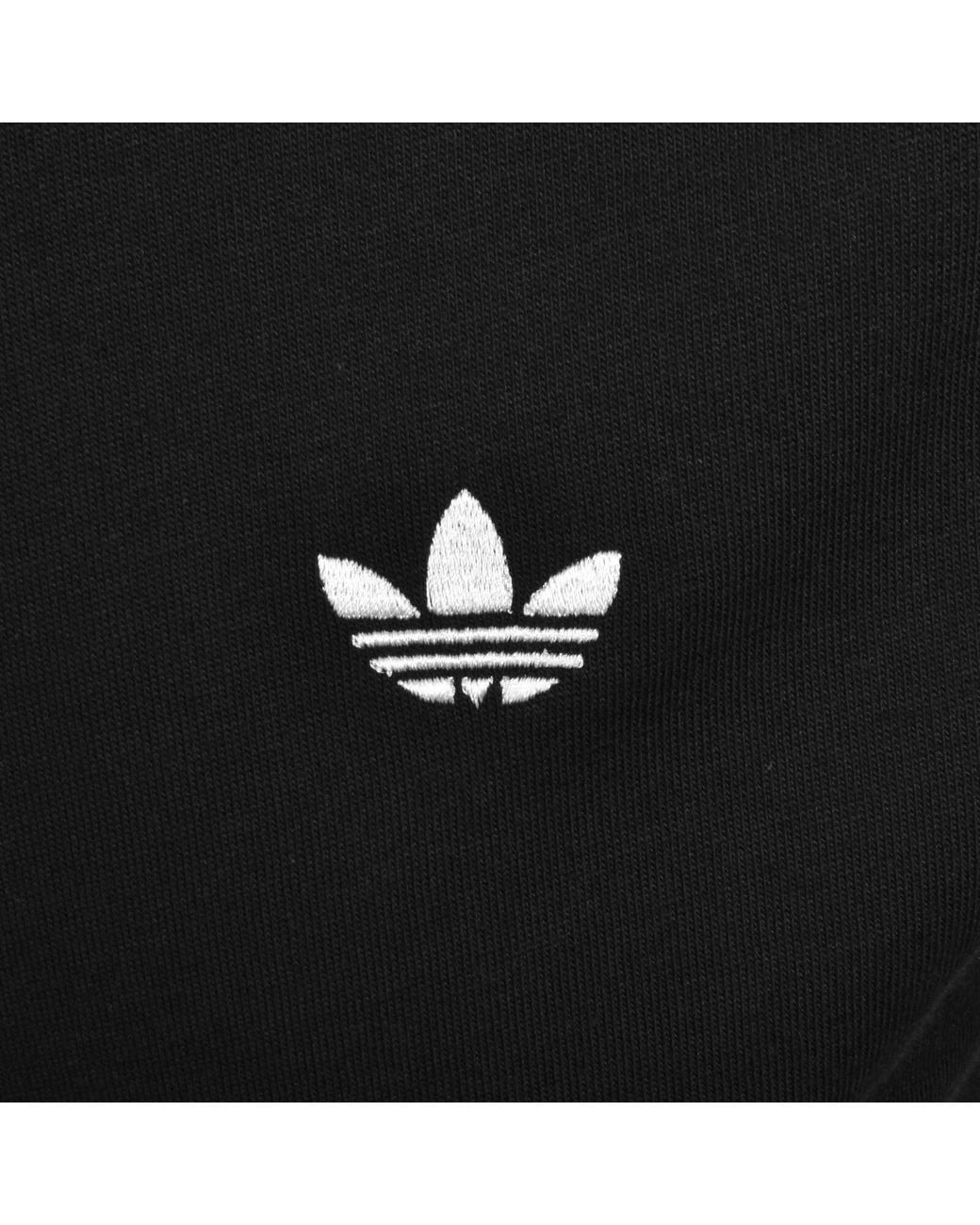 Adidas Originals Black Trefoil T Shirt for men