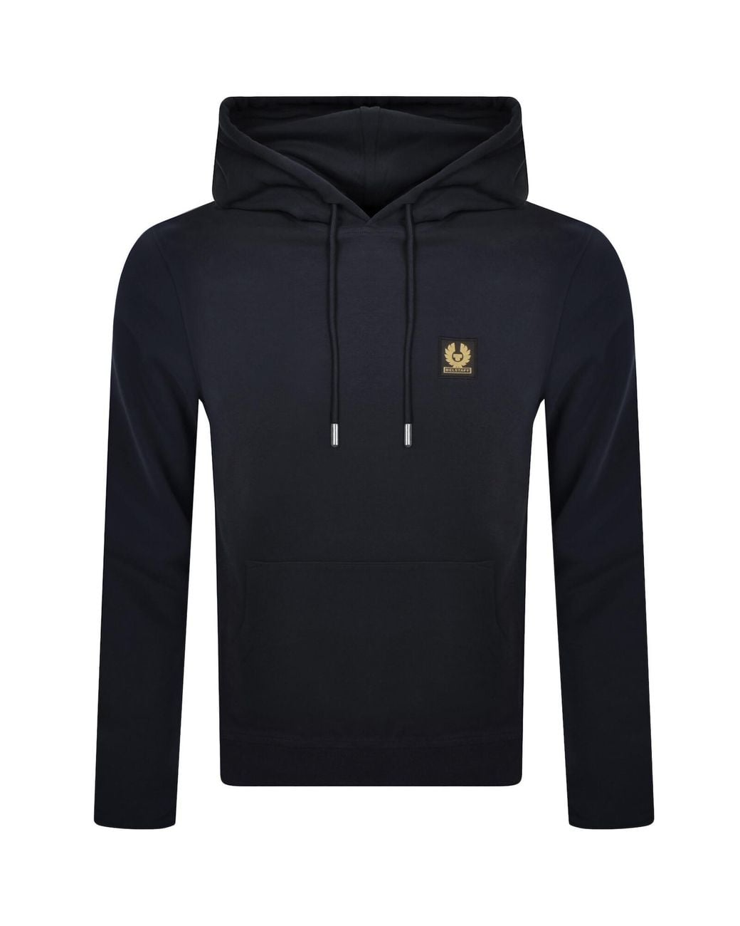Belstaff Blue Logo Pullover Hoodie for men