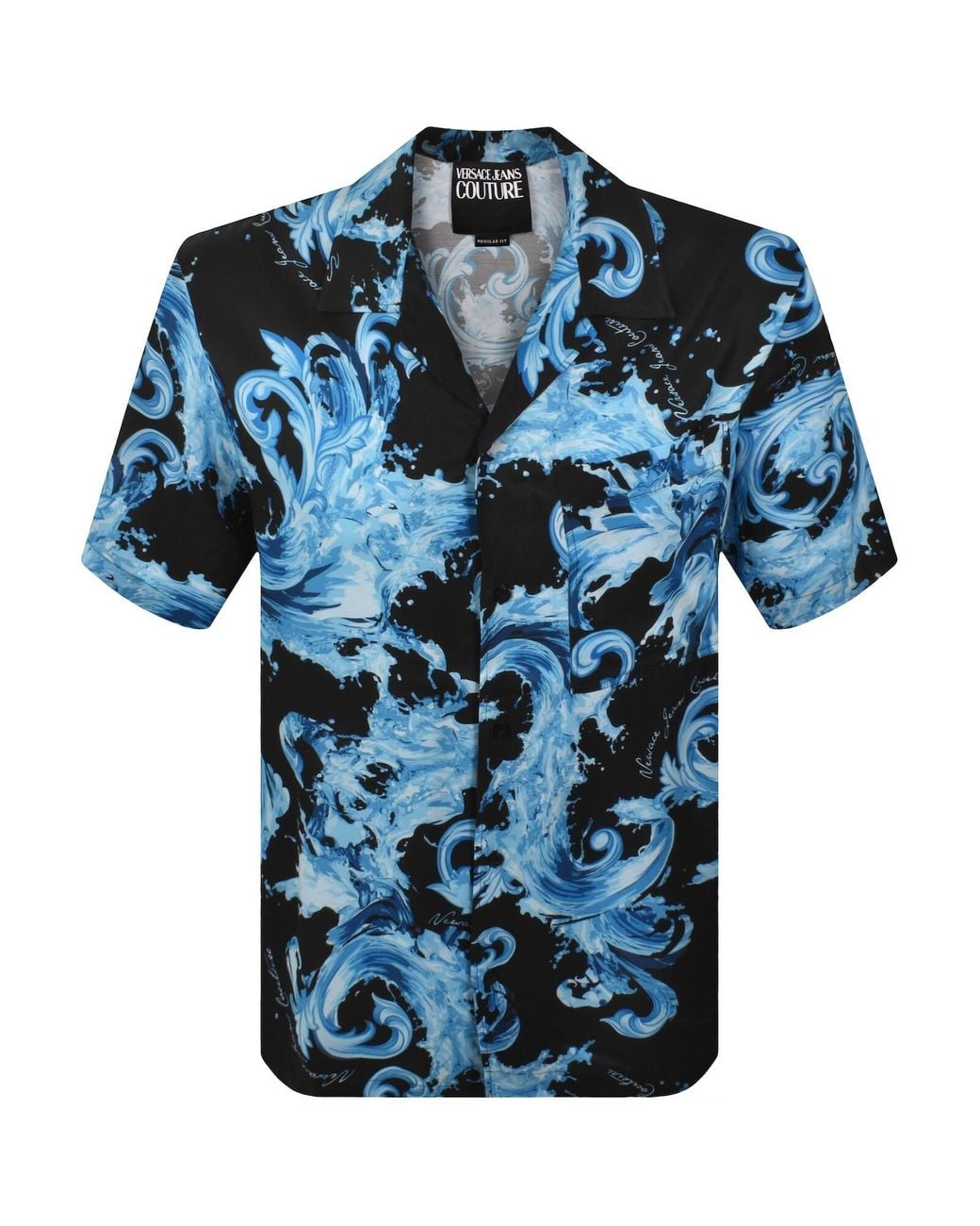 Versace Jeans Blue Couture Bowling Shirt for men