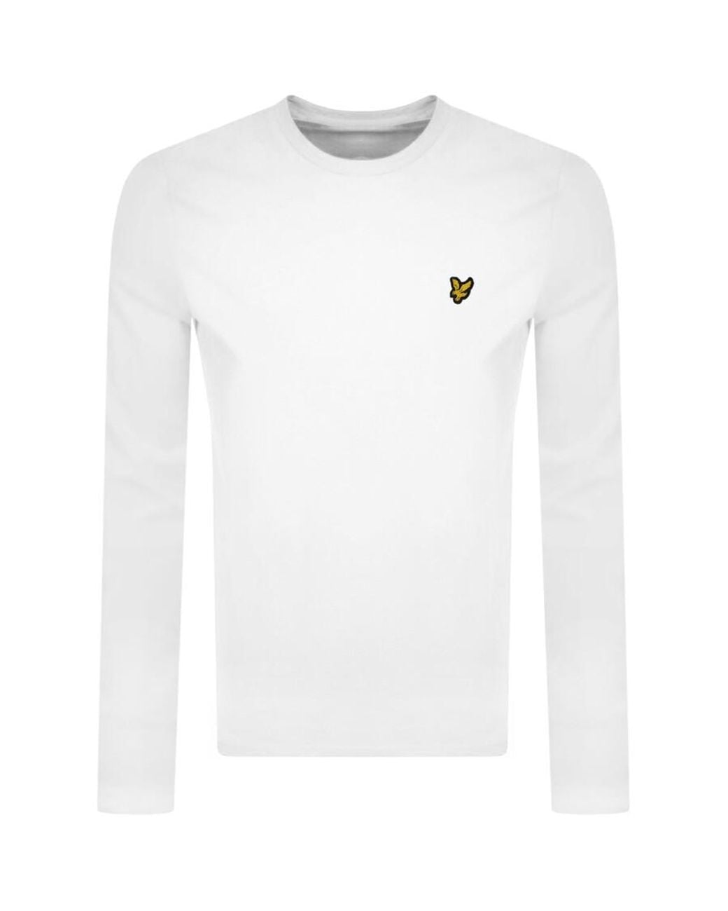 Lyle & Scott White Long Sleeve T Shirt for men