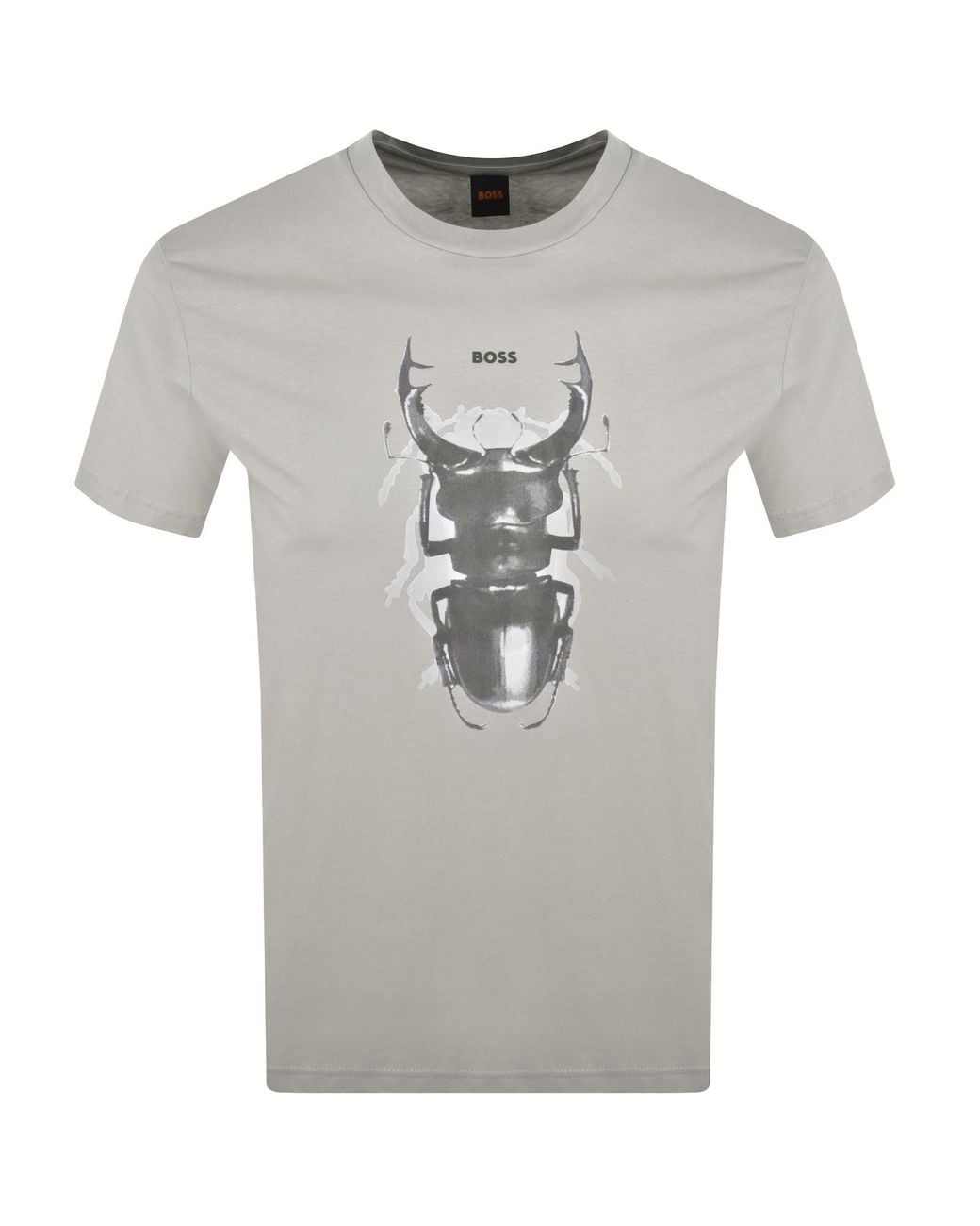 Boss Gray Boss Beetle T Shirt Light for men