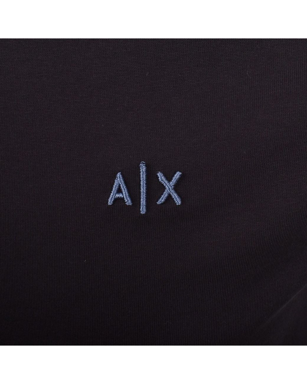 ARMANI EXCHANGE Black Polo T Shirt Deep for men