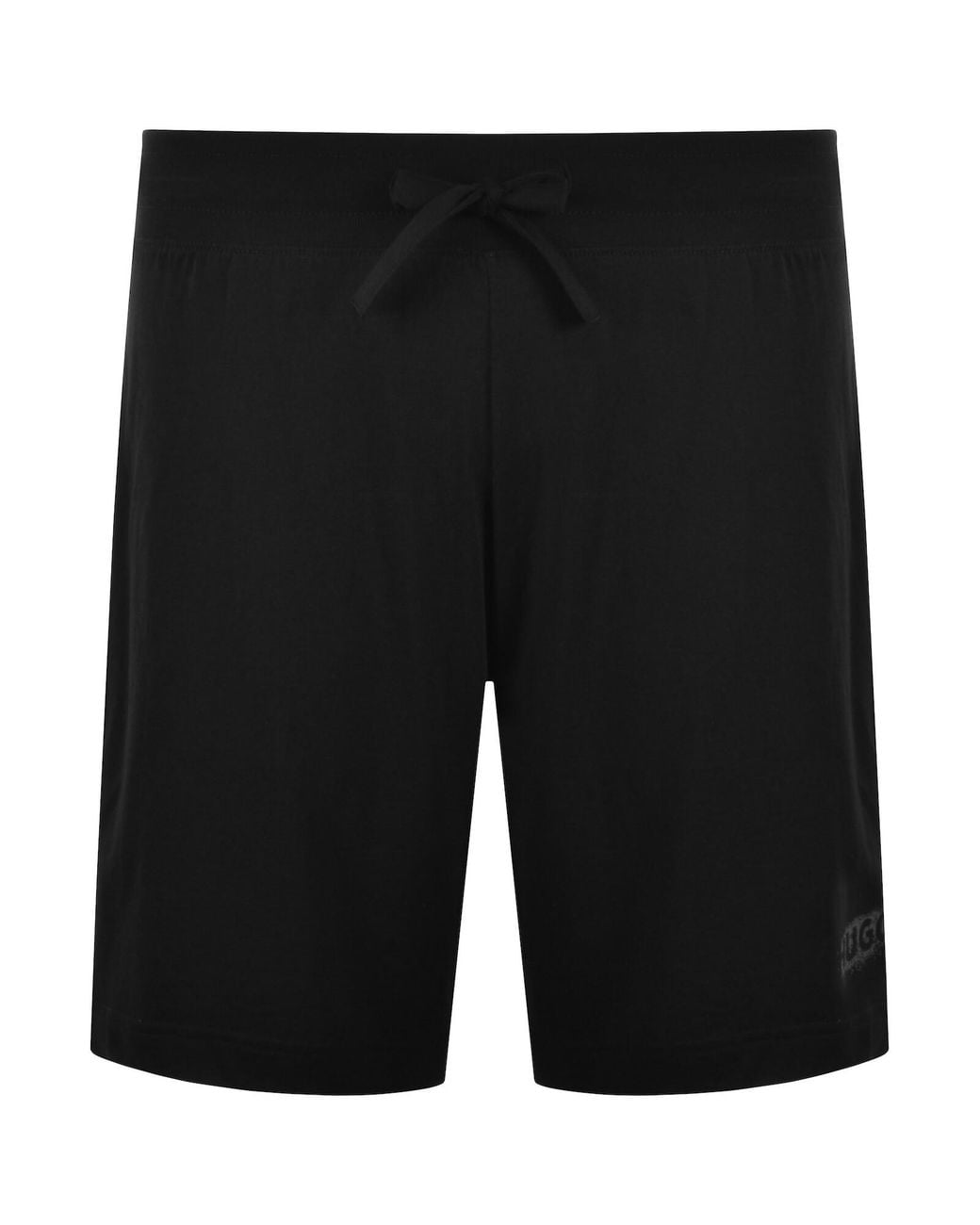 HUGO Black Spray Logo Shorts for men