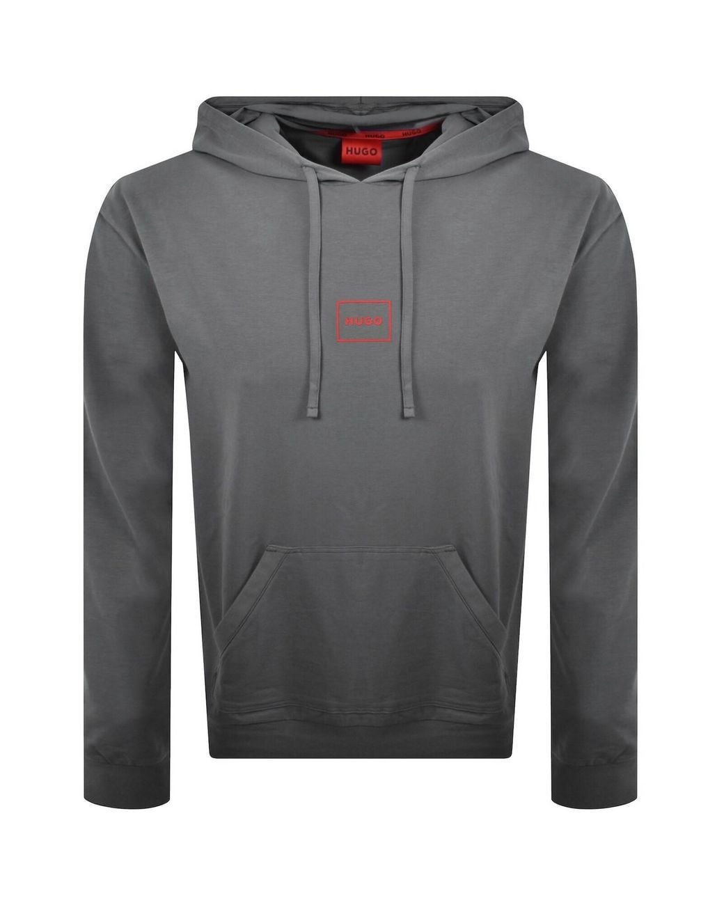 HUGO Gray Laze Hoodie for men