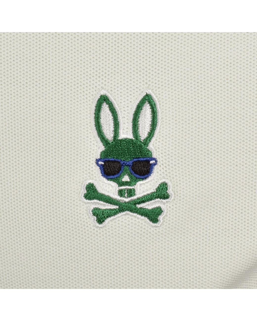 Psycho Bunny Green Sunny Pique Polo T Shirt for men