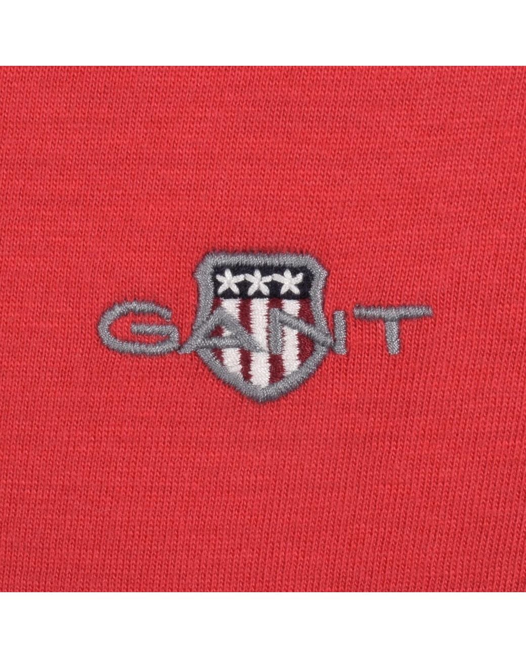 Gant Red Multistripe T Shirt Rose for men
