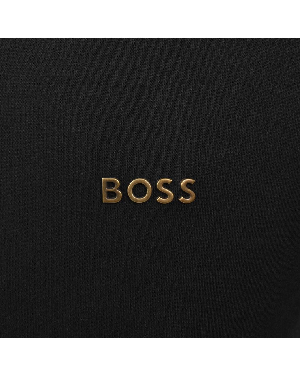 BOSS BUSINESS Black Boss Sense Full Zip Hoodie for men