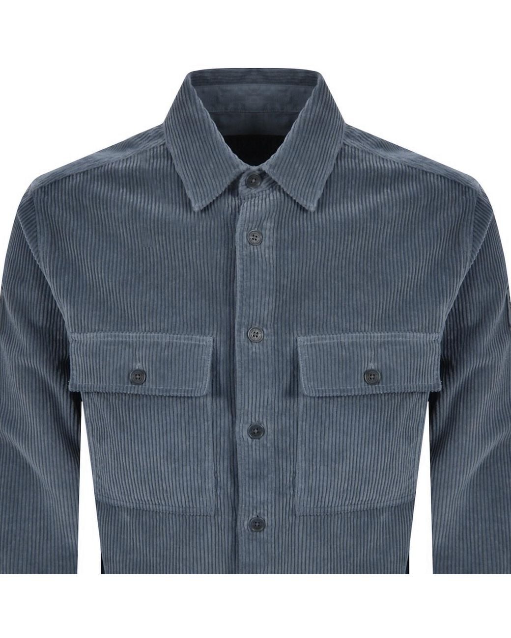 Belstaff Blue Ravine Corduroy Overshirt for men