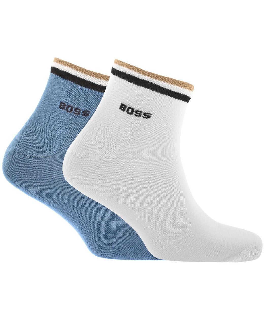 BOSS BUSINESS Blue Boss 2 Pack Ankle Socks And for men