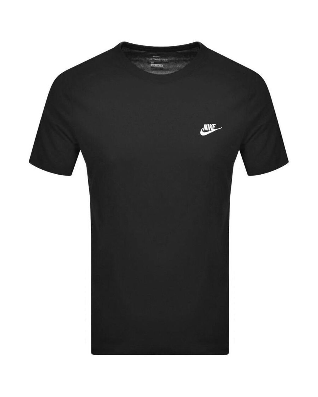 Nike Black Crew Neck Club T Shirt for men