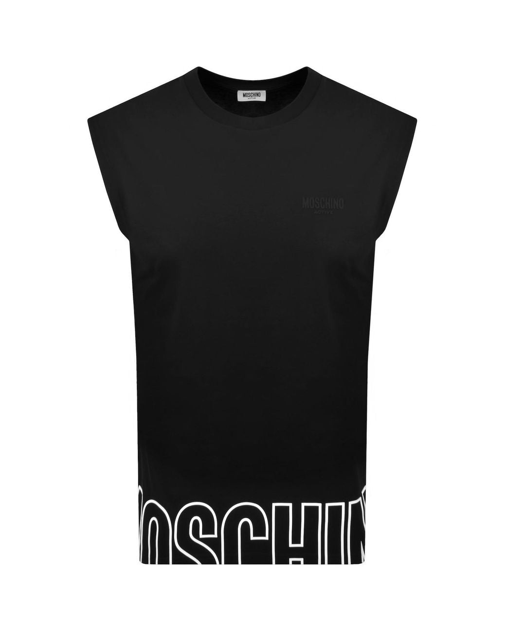Moschino Black Active Vest for men