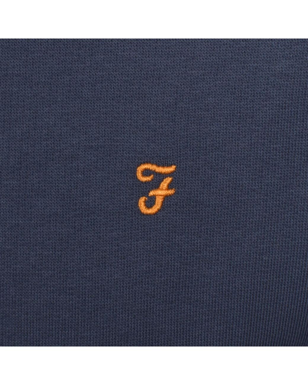 Farah Blue Farah Tim New Crew Neck Sweatshirt for men
