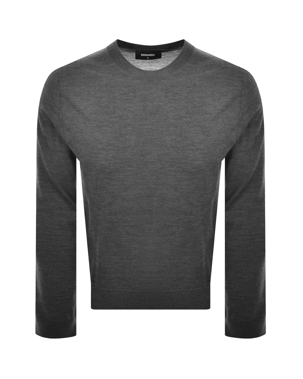 DSquared² Gray Crew Neck Knit Jumper for men