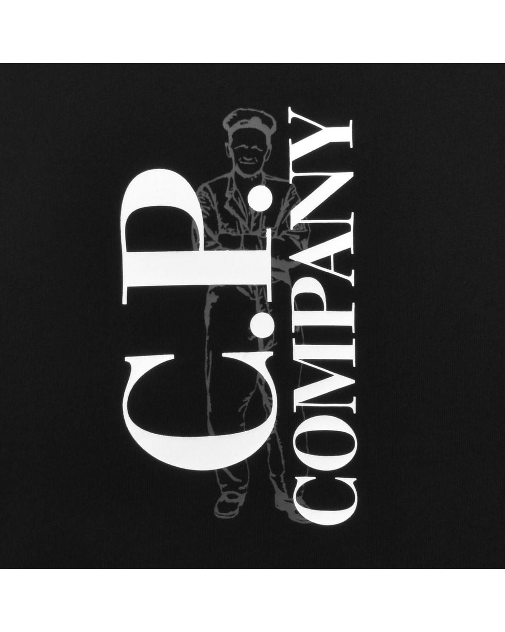 C P Company Black Cp Company Logo T Shirt for men