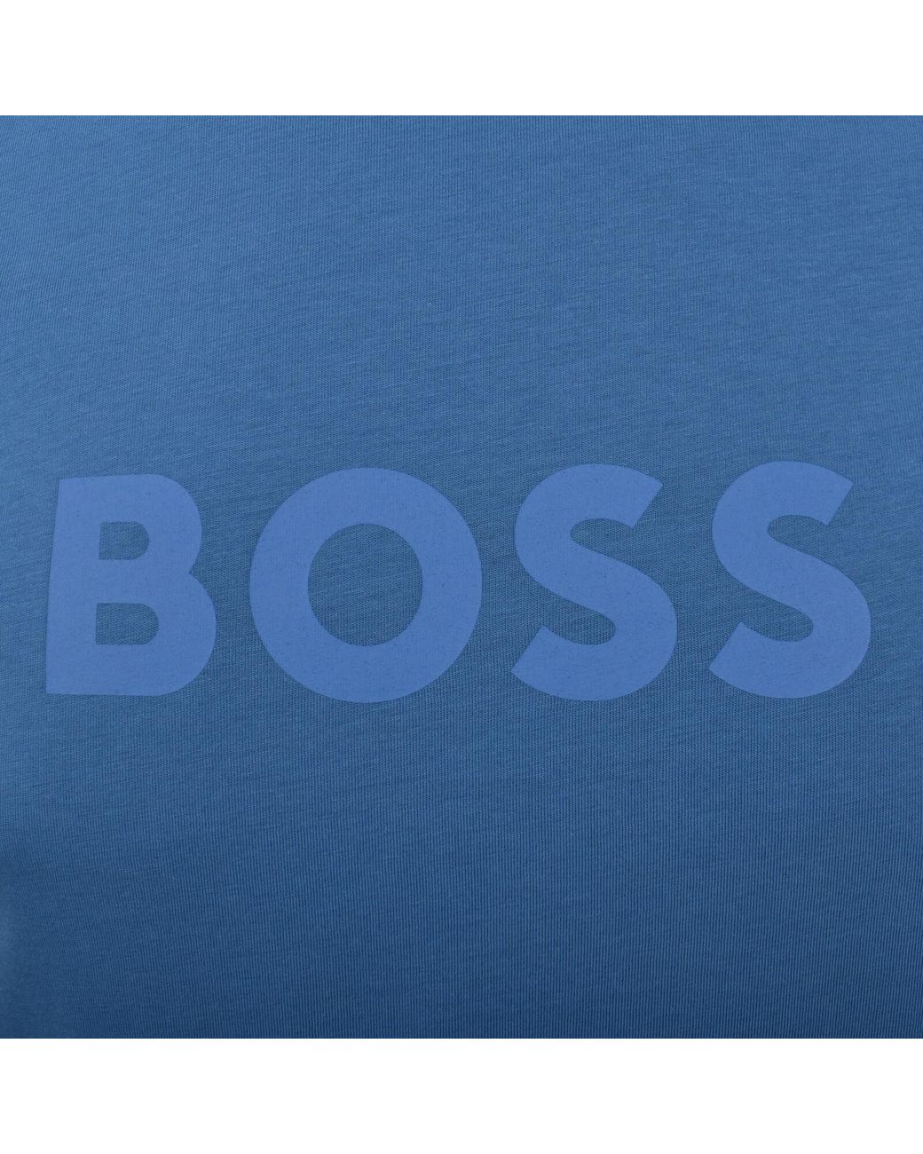 BOSS BUSINESS Blue Boss Beachwear Logo T Shirt Open for men