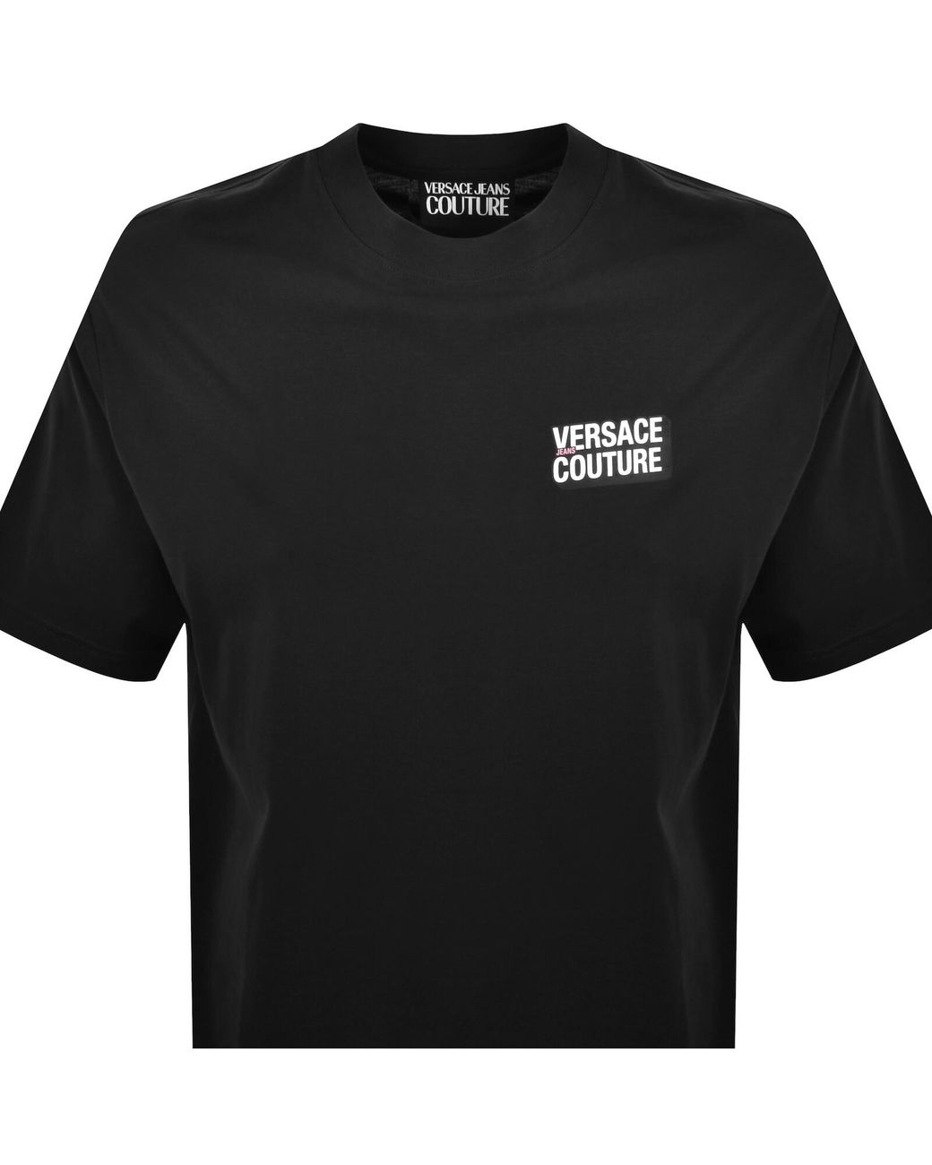 Versace Jeans Black Couture Flock T Shirt for men