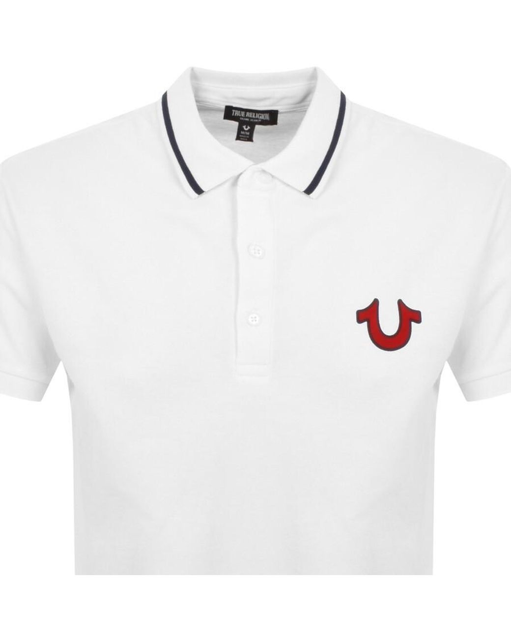 True Religion Short Sleeve Jv7 Polo T Shirt in White for Men Lyst