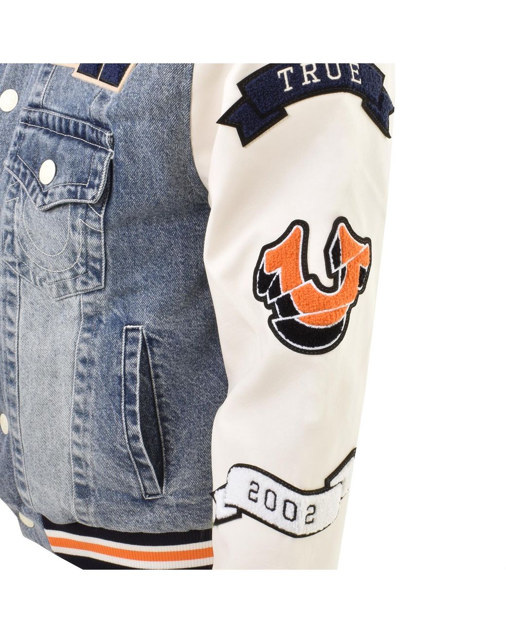True Religion Jimmy Denim Varsity Jacket in Blue for Men | Lyst True Religion Jimmy Denim Varsity Jacket in Blue for Men | Lyst