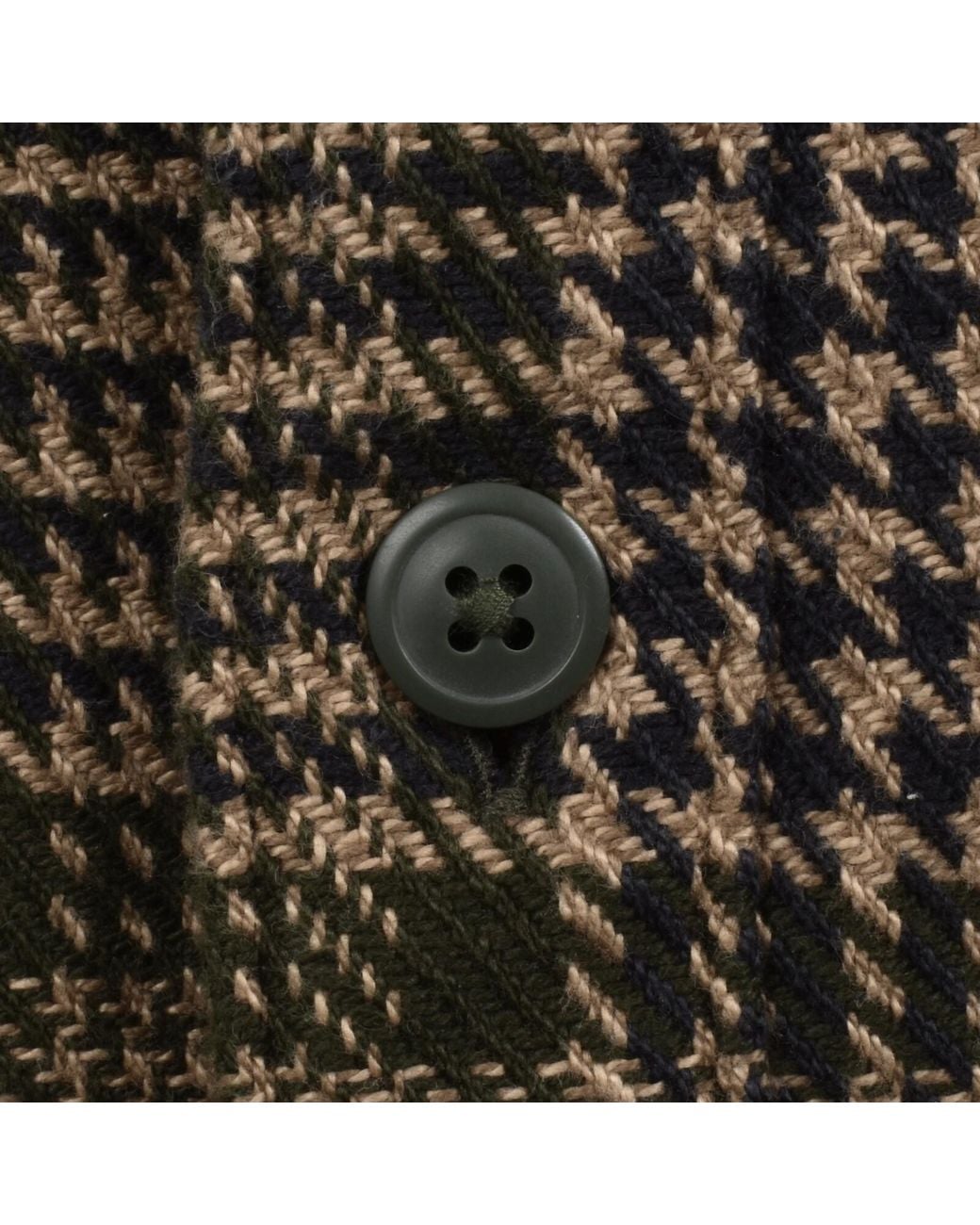 Barbour Brown Millom Houndstooth Overshirt for men