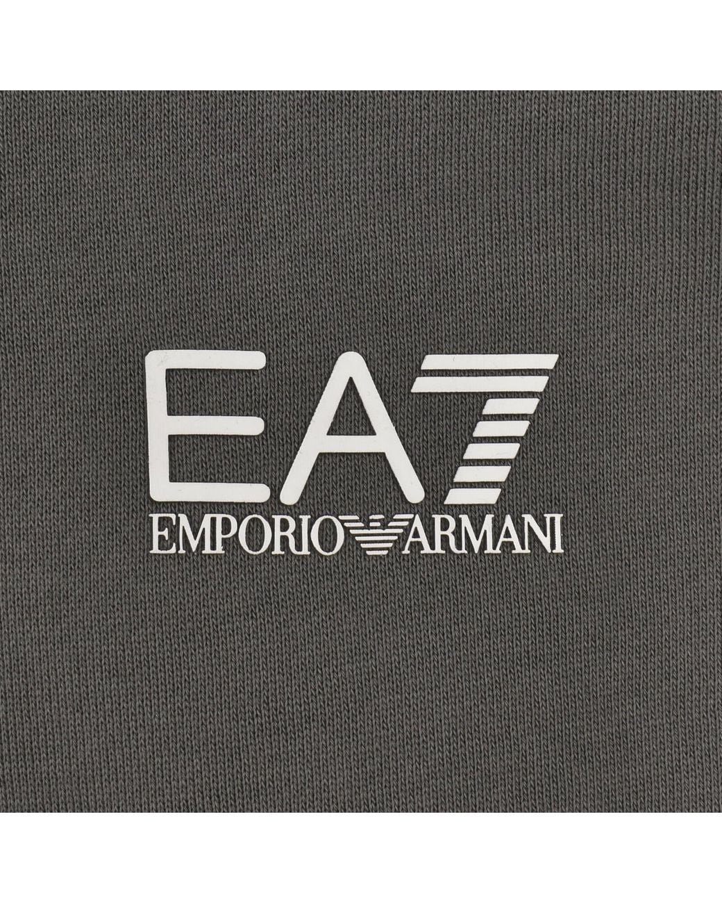 EA7 Gray Emporio Armani Logo Sweatshirt for men