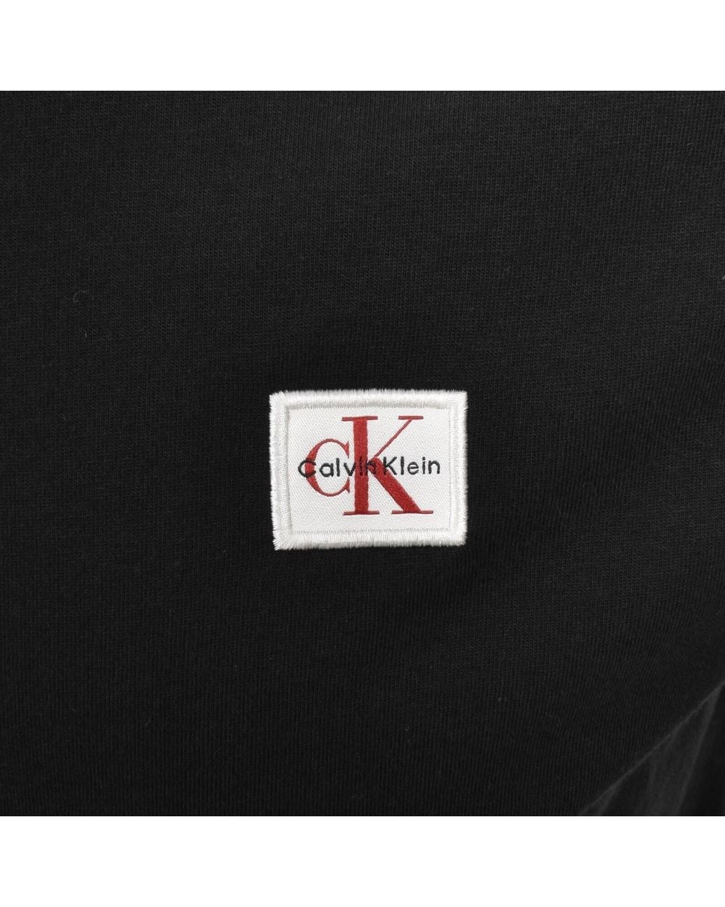 Calvin Klein Black Jeans Badge T Shirt for men