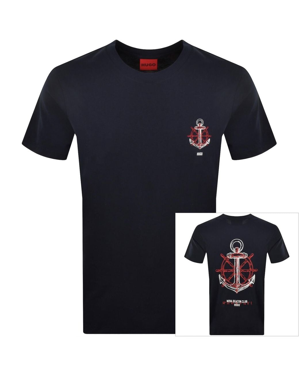 HUGO Blue Disail T Shirt for men