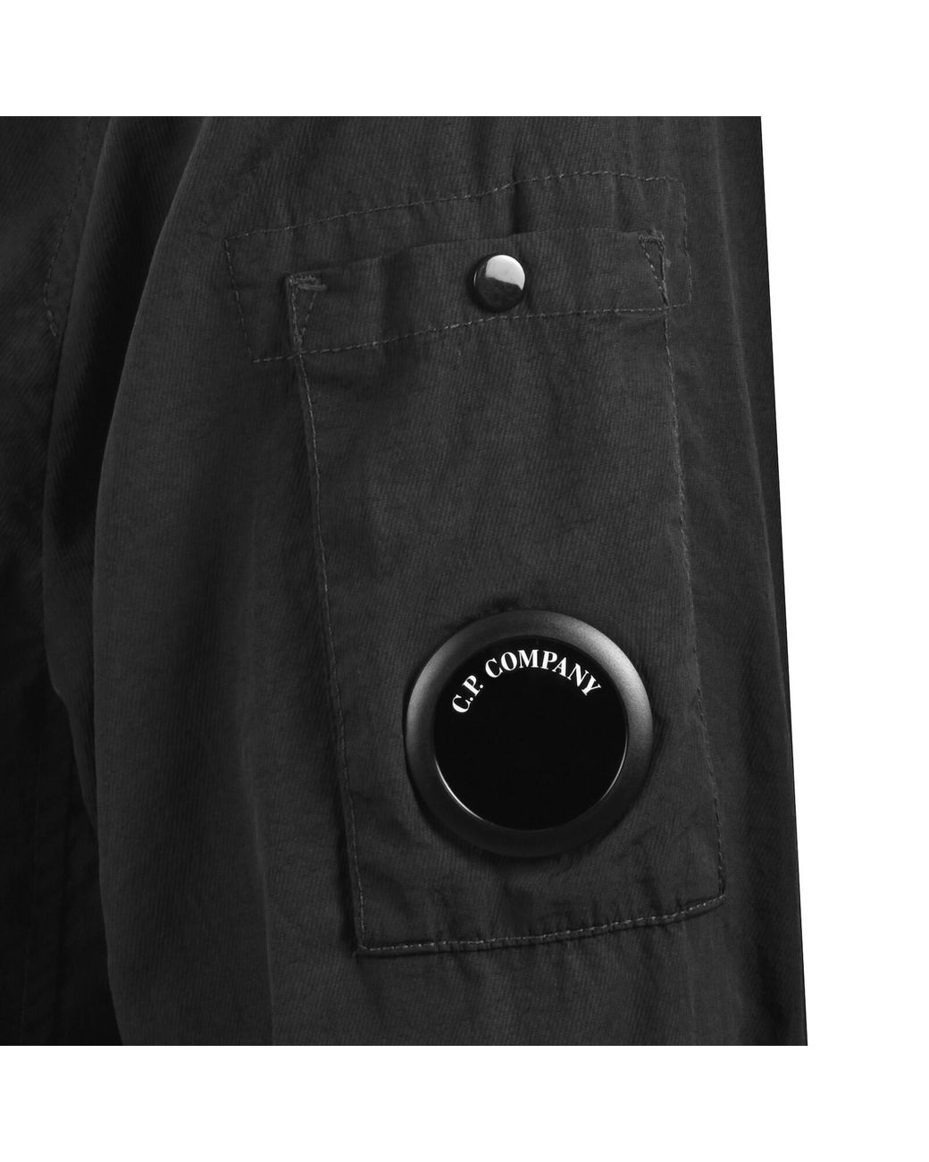 C P Company Black Cp Company Hooded Overshirt for men