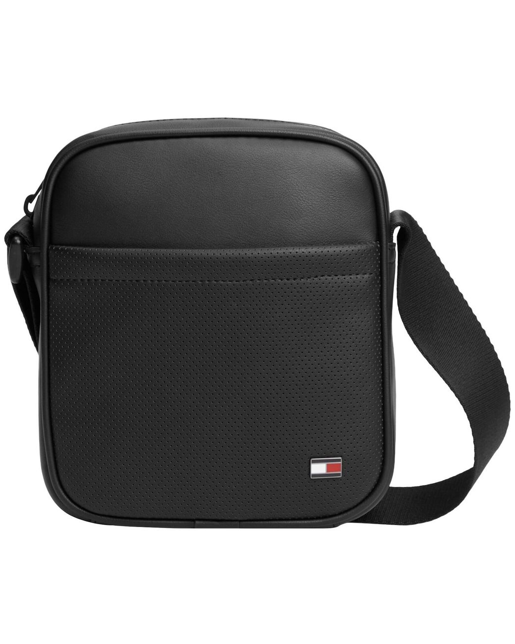 Tommy Hilfiger Black Mini Reporter Bag for men