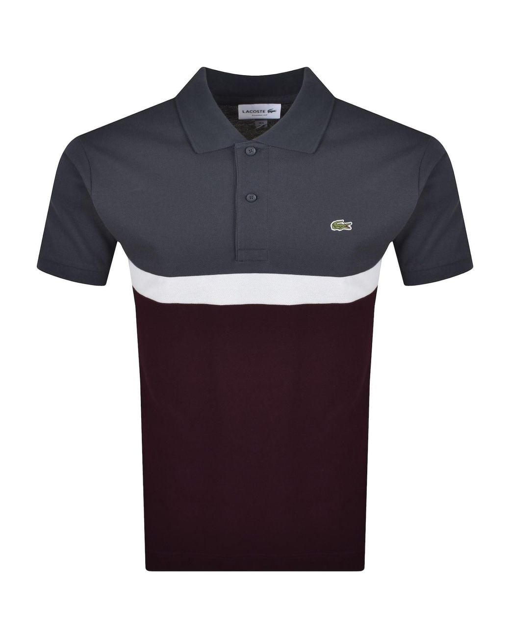 Block Colour Photo Lacoste Colour Block Polo T Shirt in Blue for Men | Lyst UK