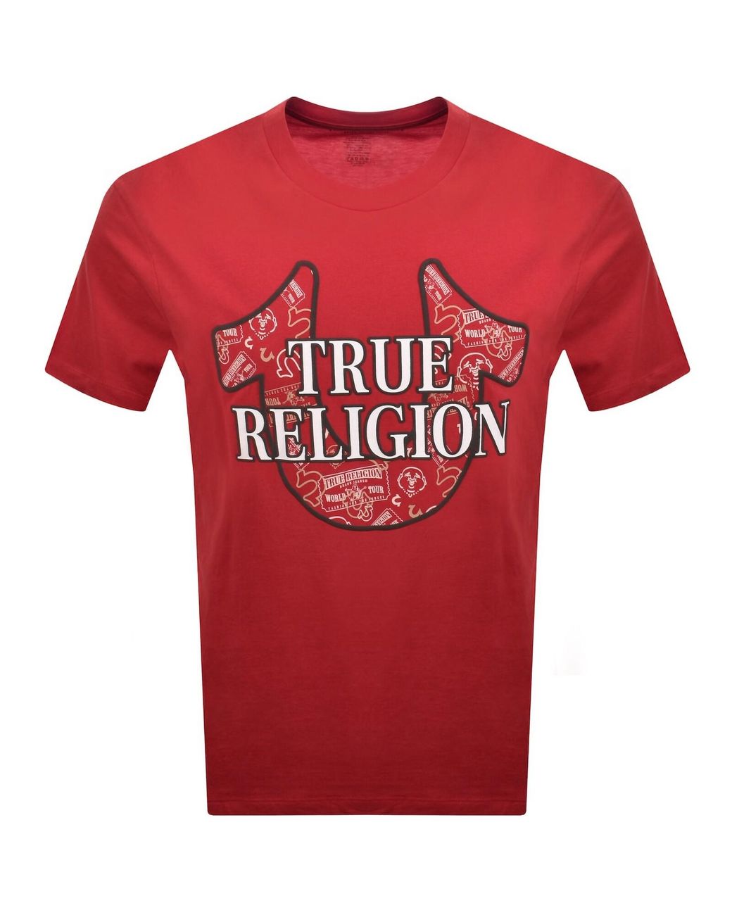 True Religion Red Logo T Shirt for men