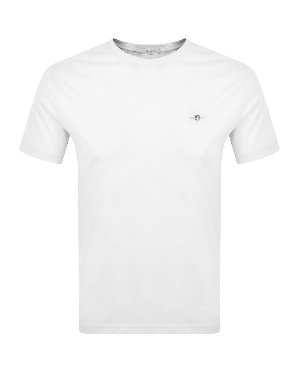 Gant White Original Regular Shield T Shirt for men