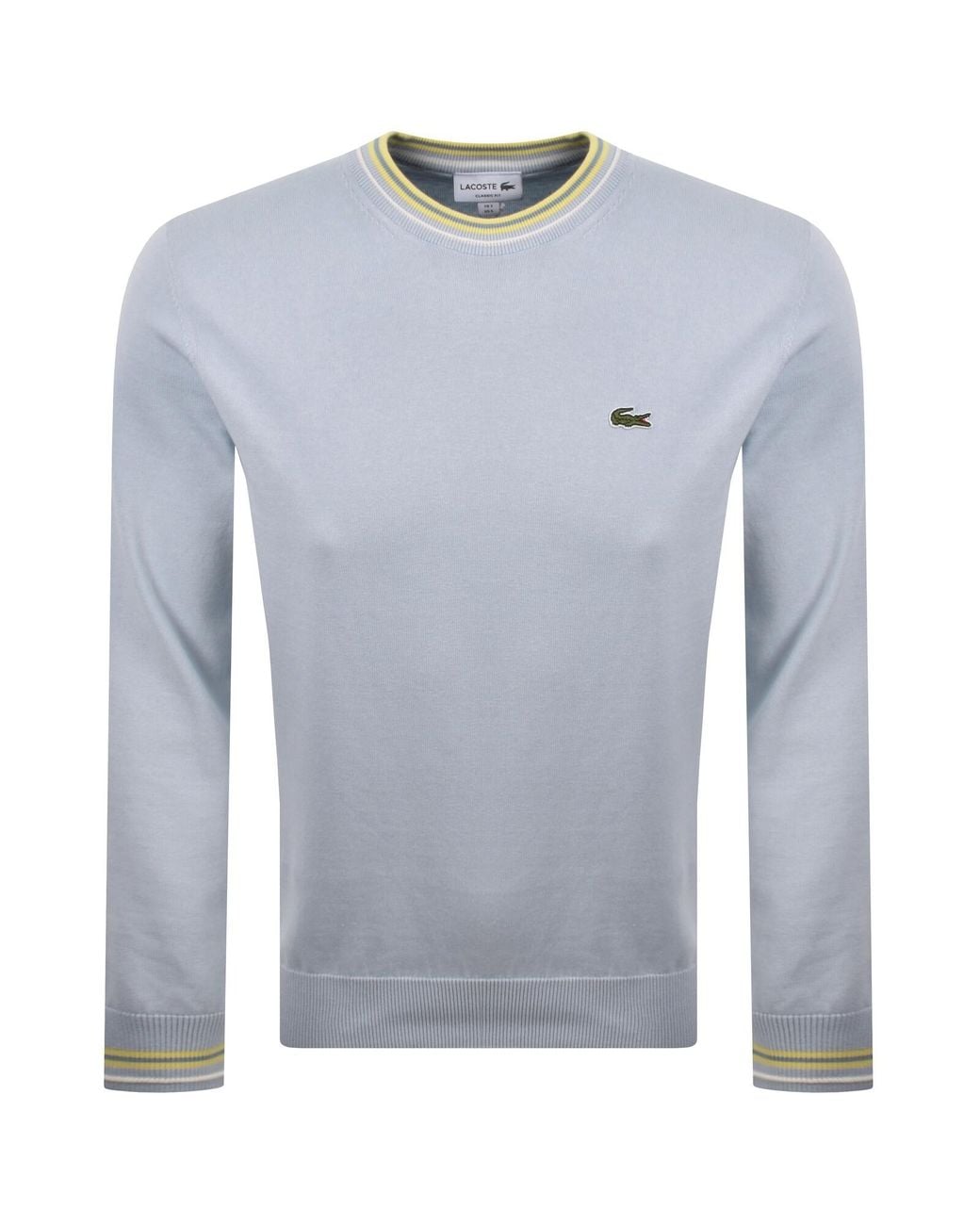 Lacoste Blue Crew Neck Knit Jumper for men