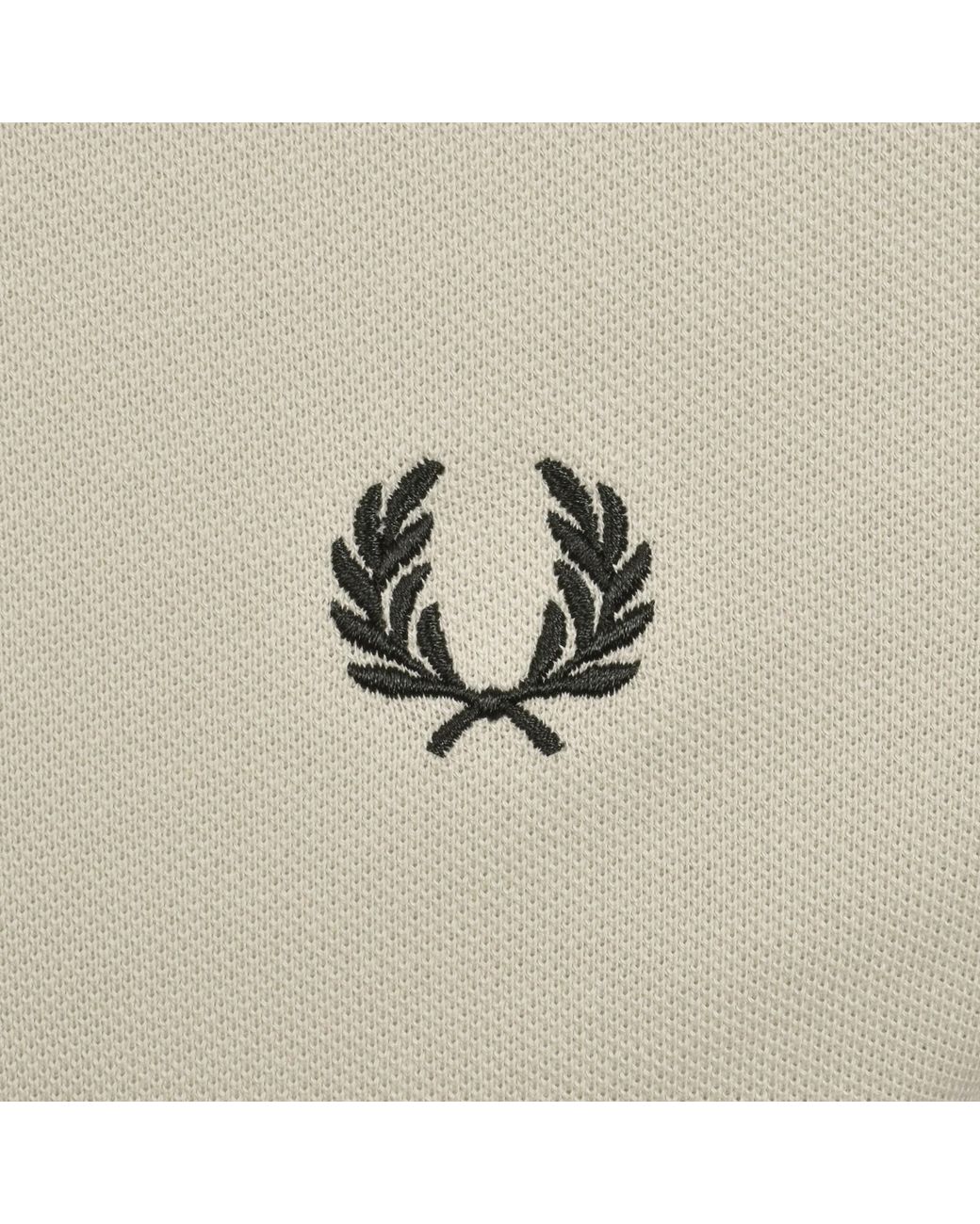 Fred Perry Natural Twin Tipped Polo T Shirt Oatmeal for men