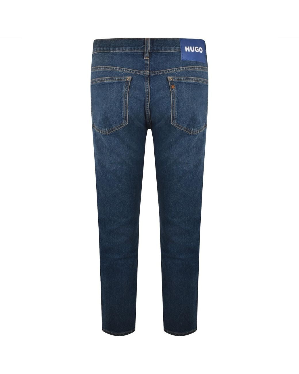 HUGO Blue Ash Mid Wash Slim Fit Jeans for men