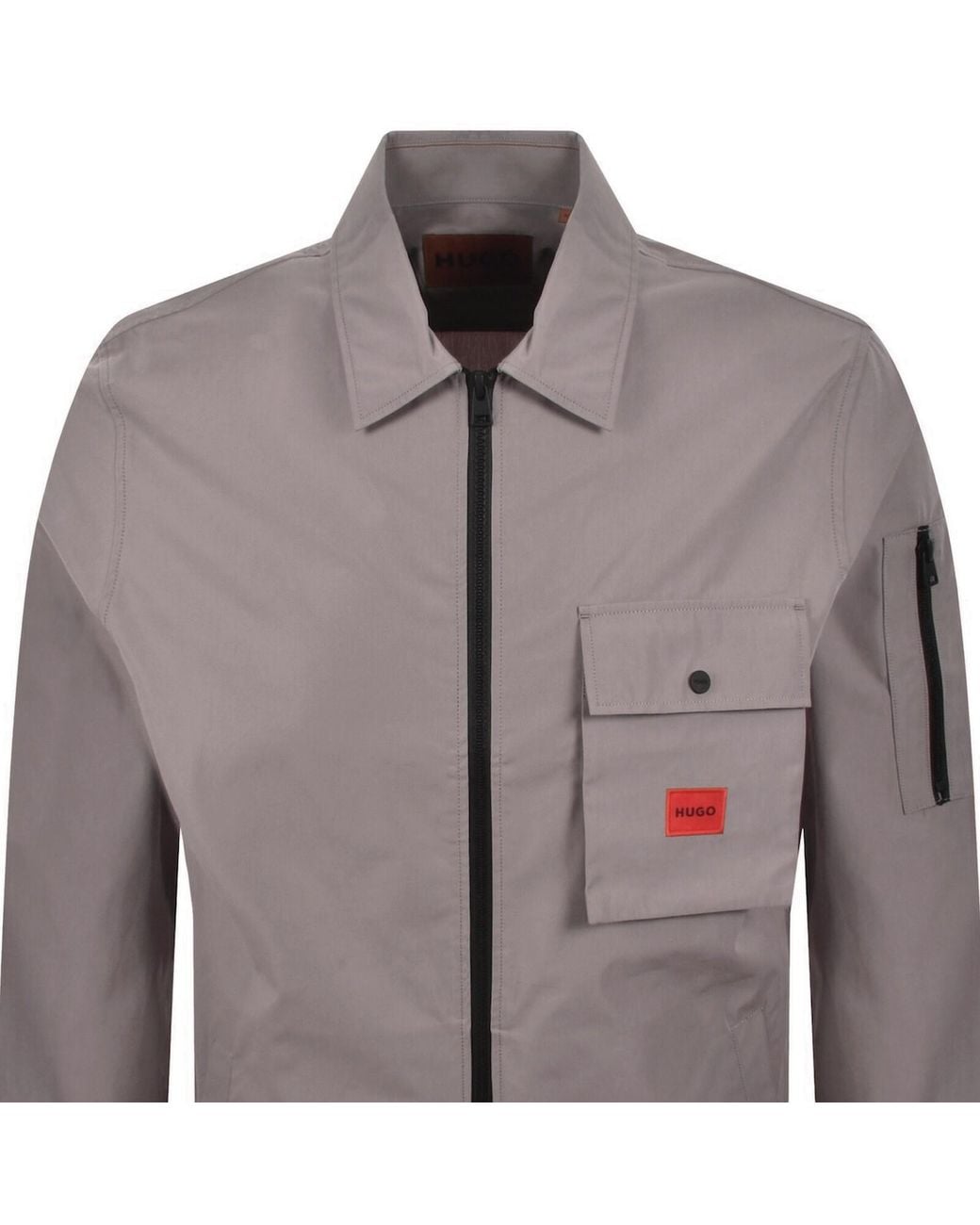 HUGO Brown Emmond Overshirt for men