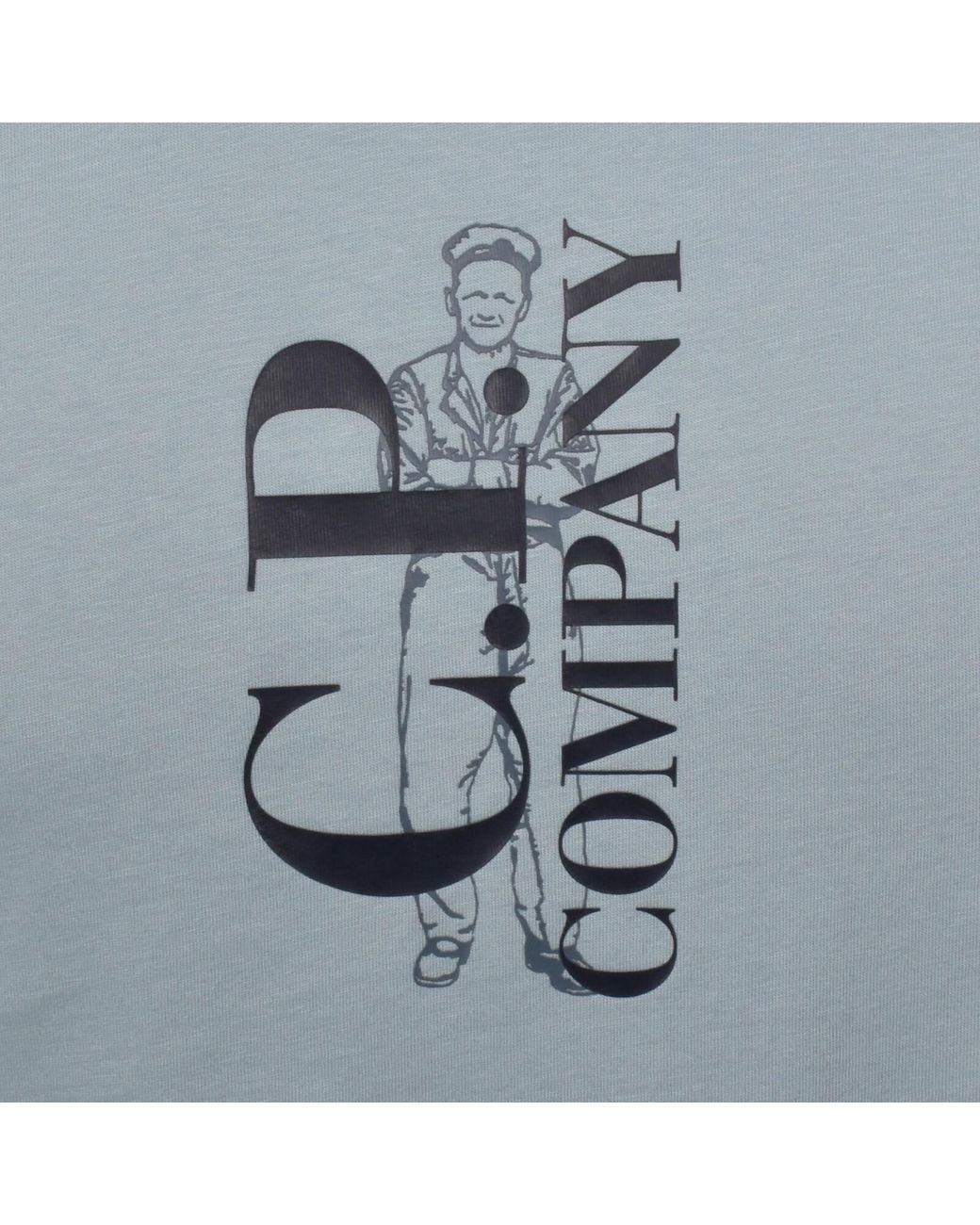 C P Company Blue Cp Company Logo T Shirt for men