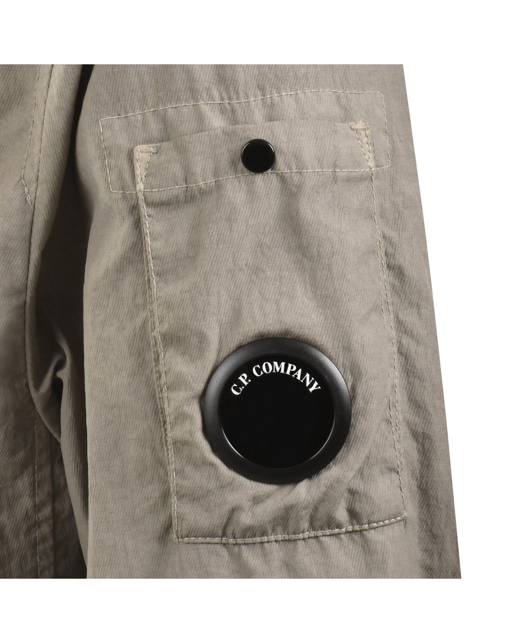C P Company Gray Cp Company Hooded Overshirt for men
