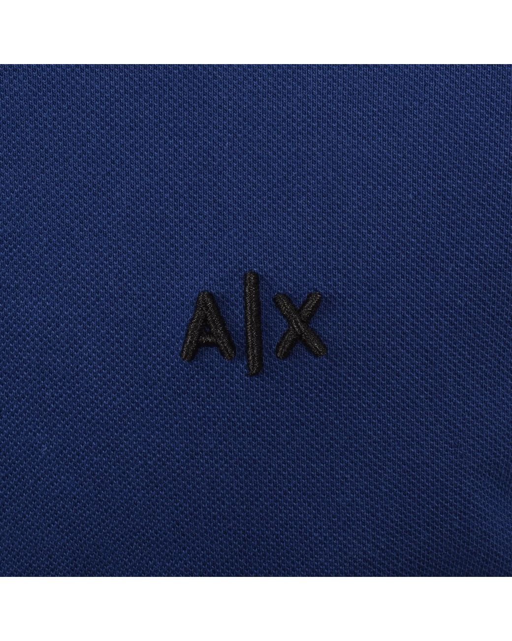 ARMANI EXCHANGE Blue Polo T Shirt for men