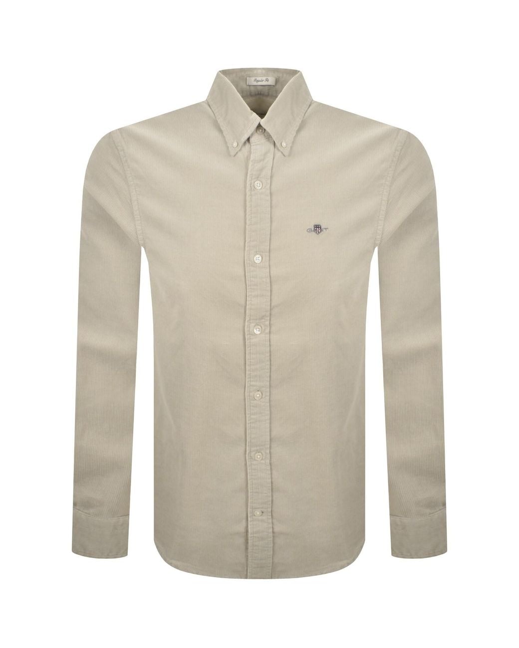 Gant Natural Corduroy Long Sleeved Shirt for men