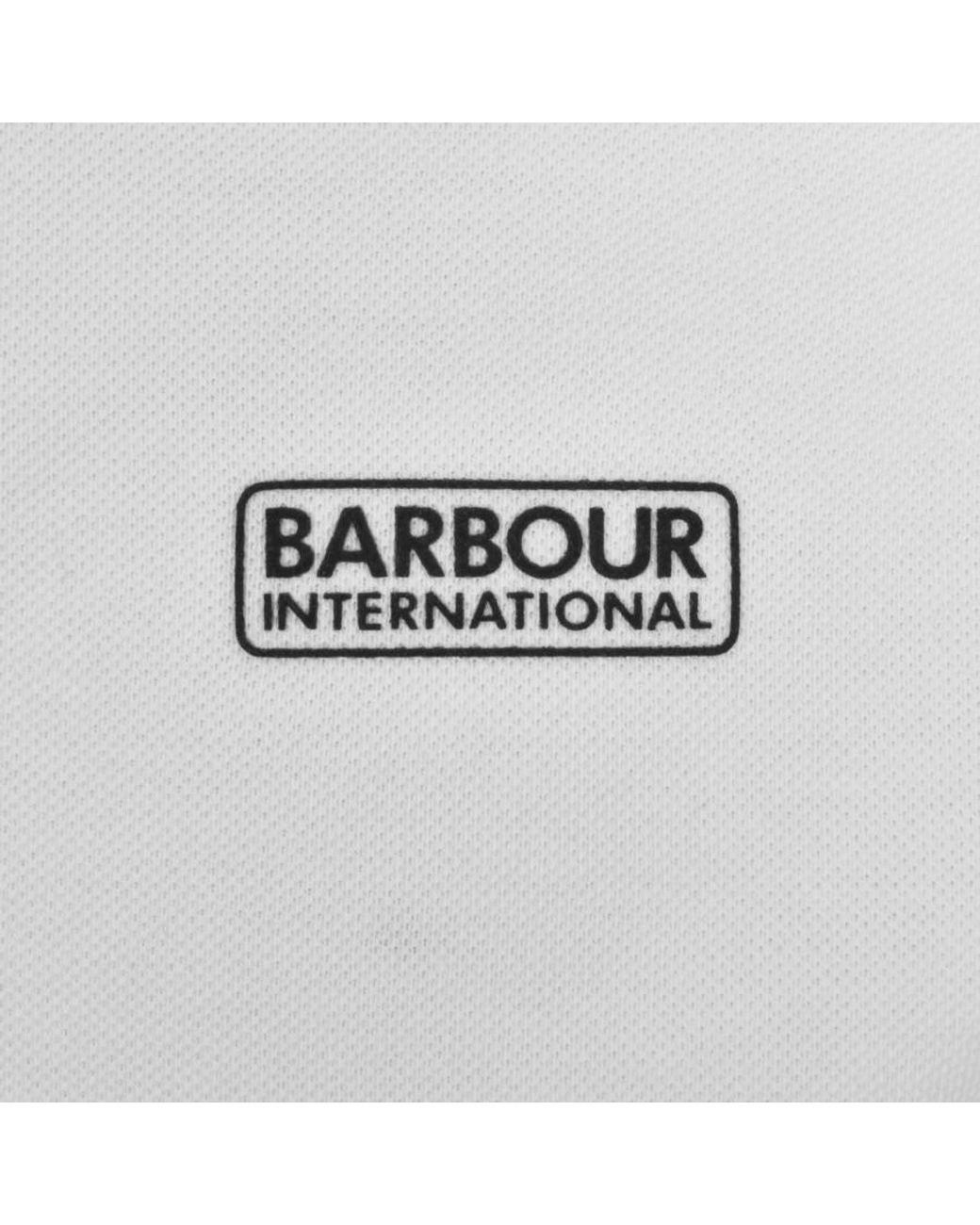 Barbour White Essential Polo T Shirt for men