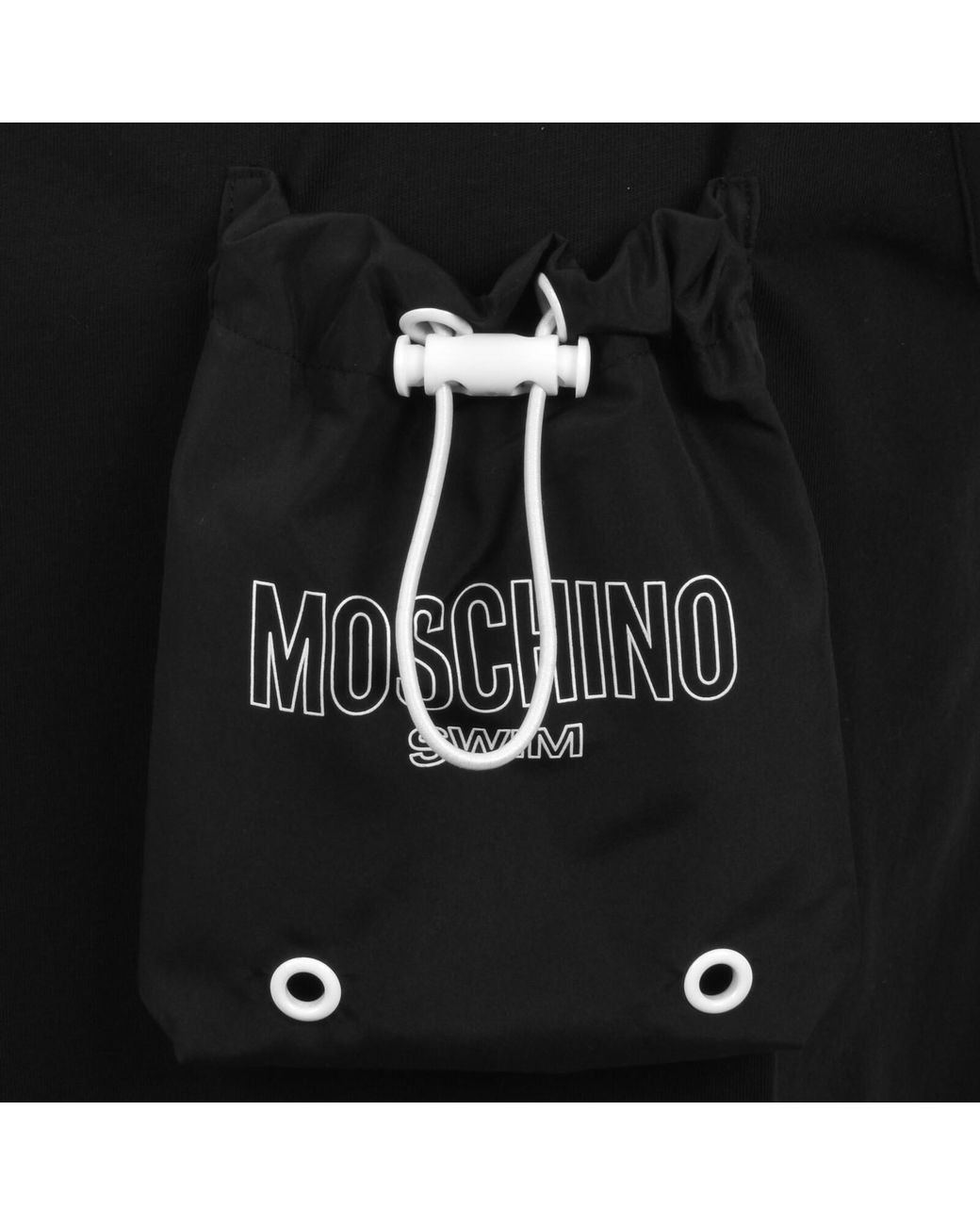 Moschino Black Swim Pocket Vest for men