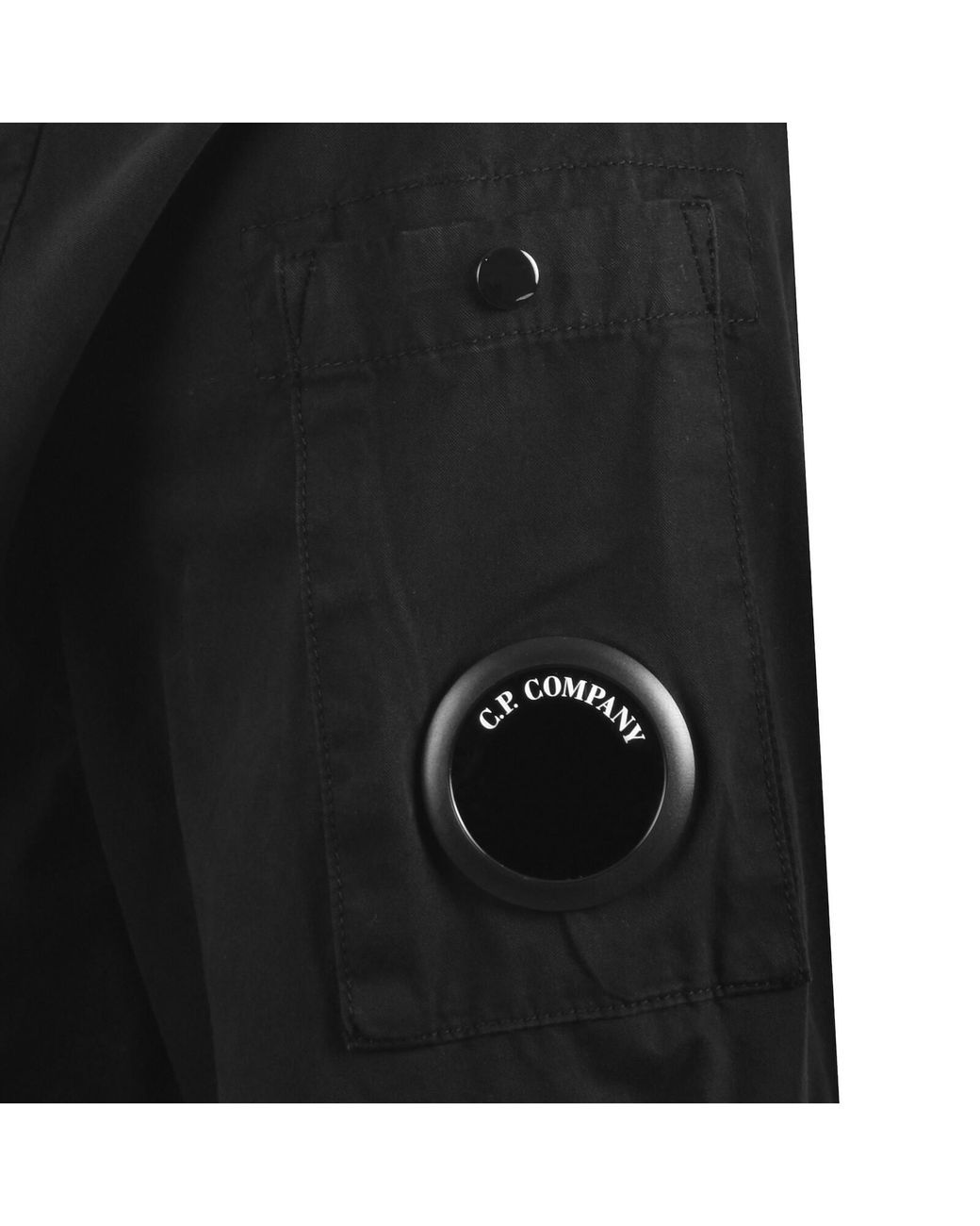 C P Company Black Cp Company Gabardine Overshirt for men