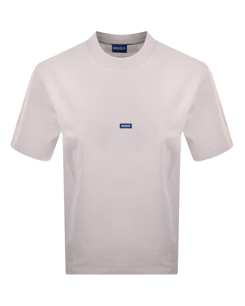 HUGO Blue Nieros Logo T Shirt for men