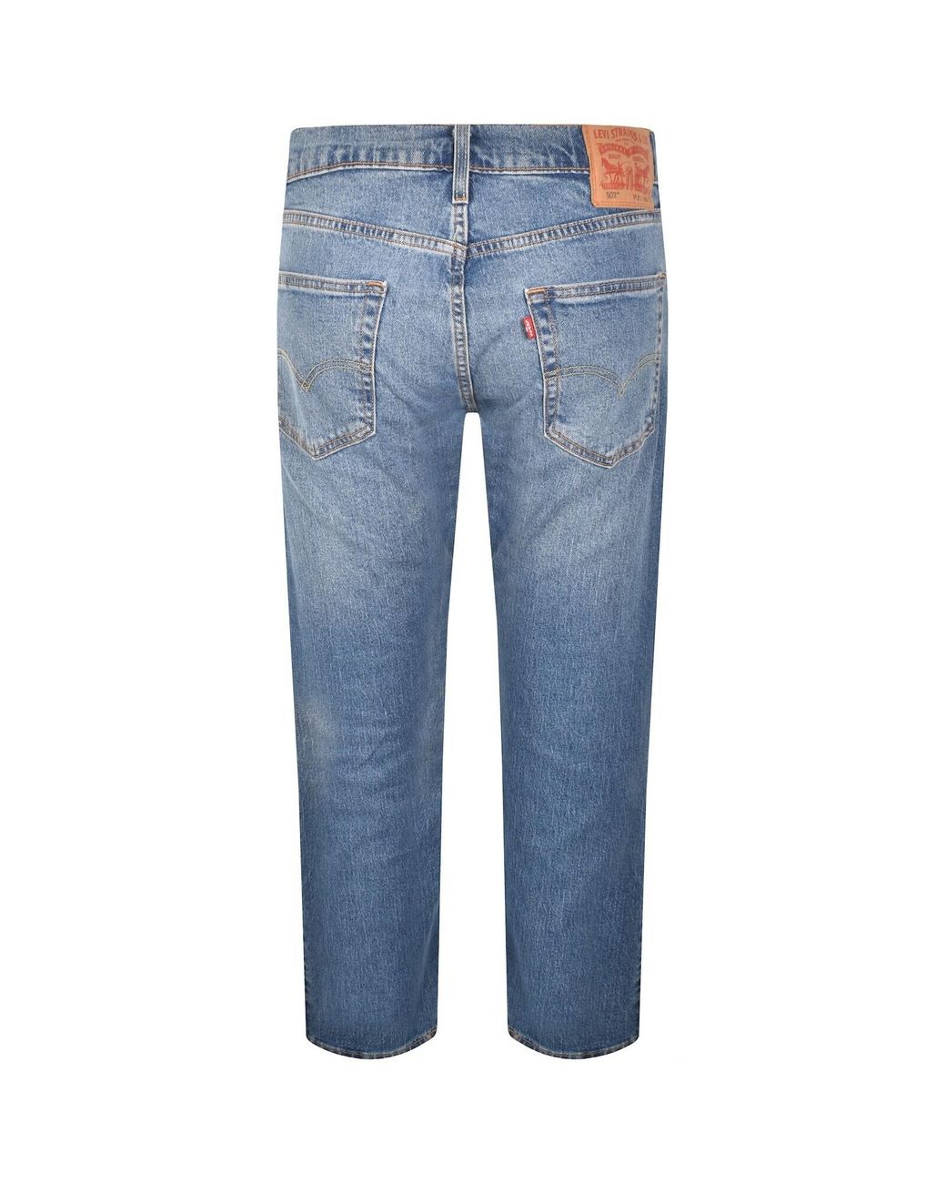 Levi's Blue 502 Tapered Light Wash Jeans for men