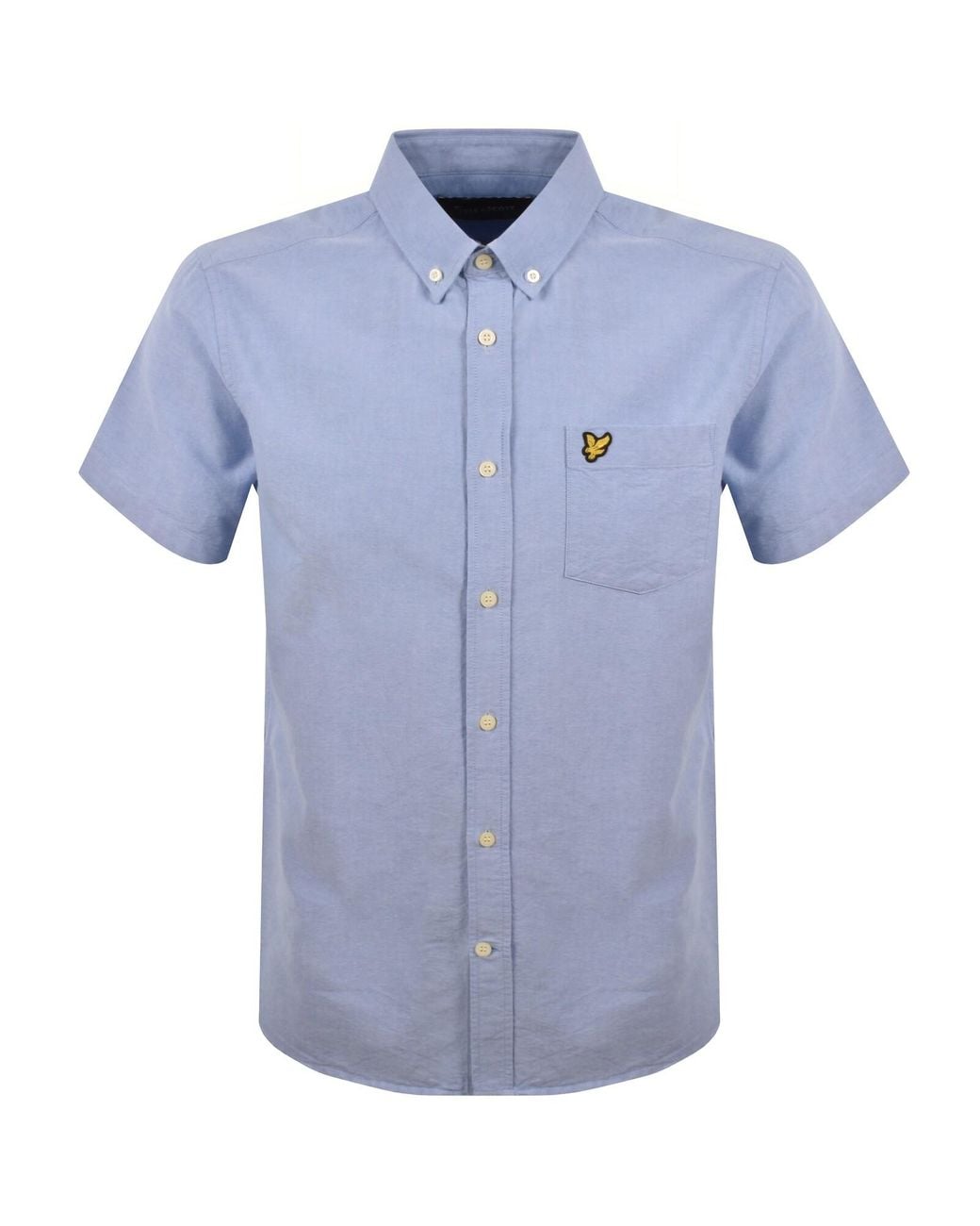 Lyle & Scott Blue Oxford Shirt Riviera for men